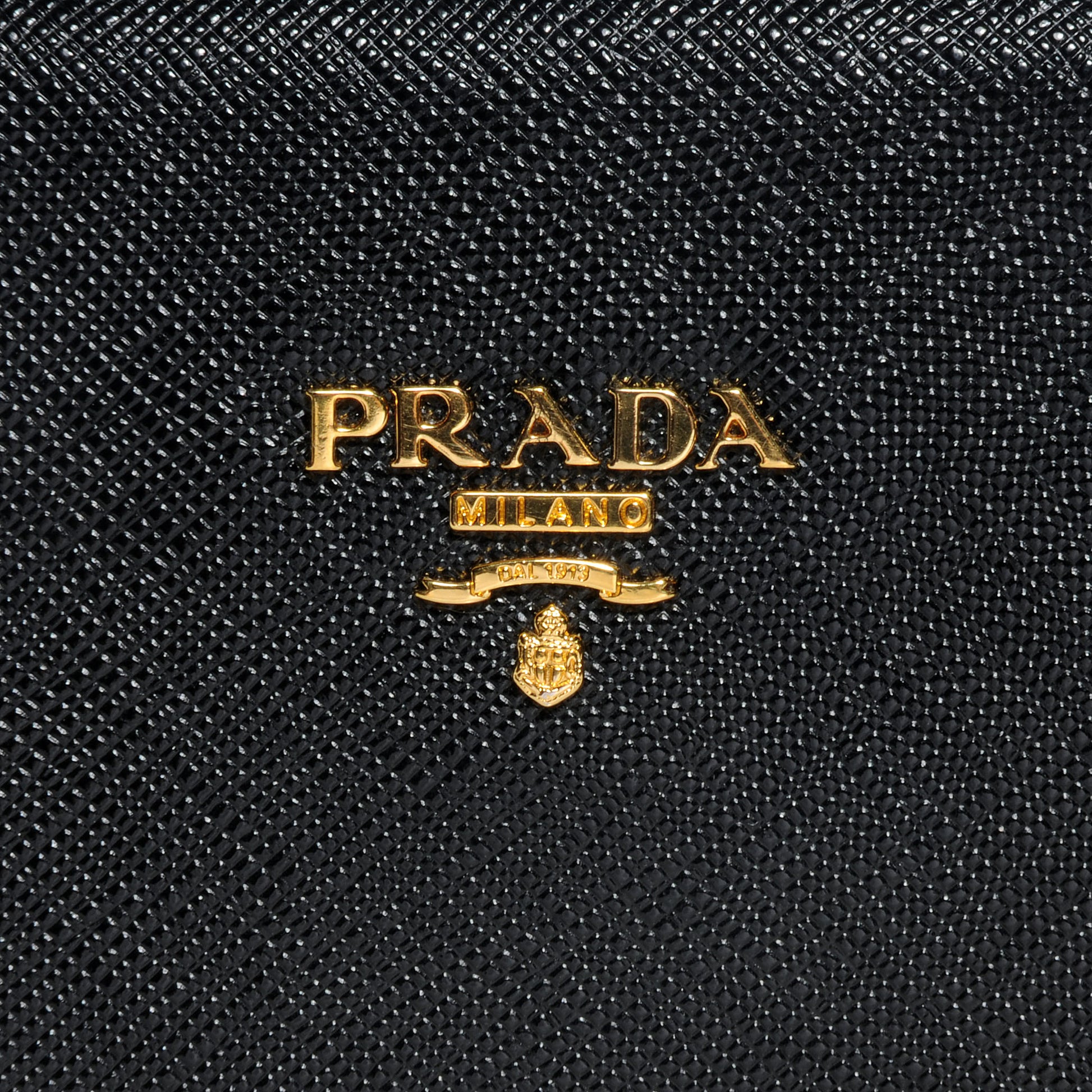 Prada Saffiano Lux Clutch Nero Black 10 of 10