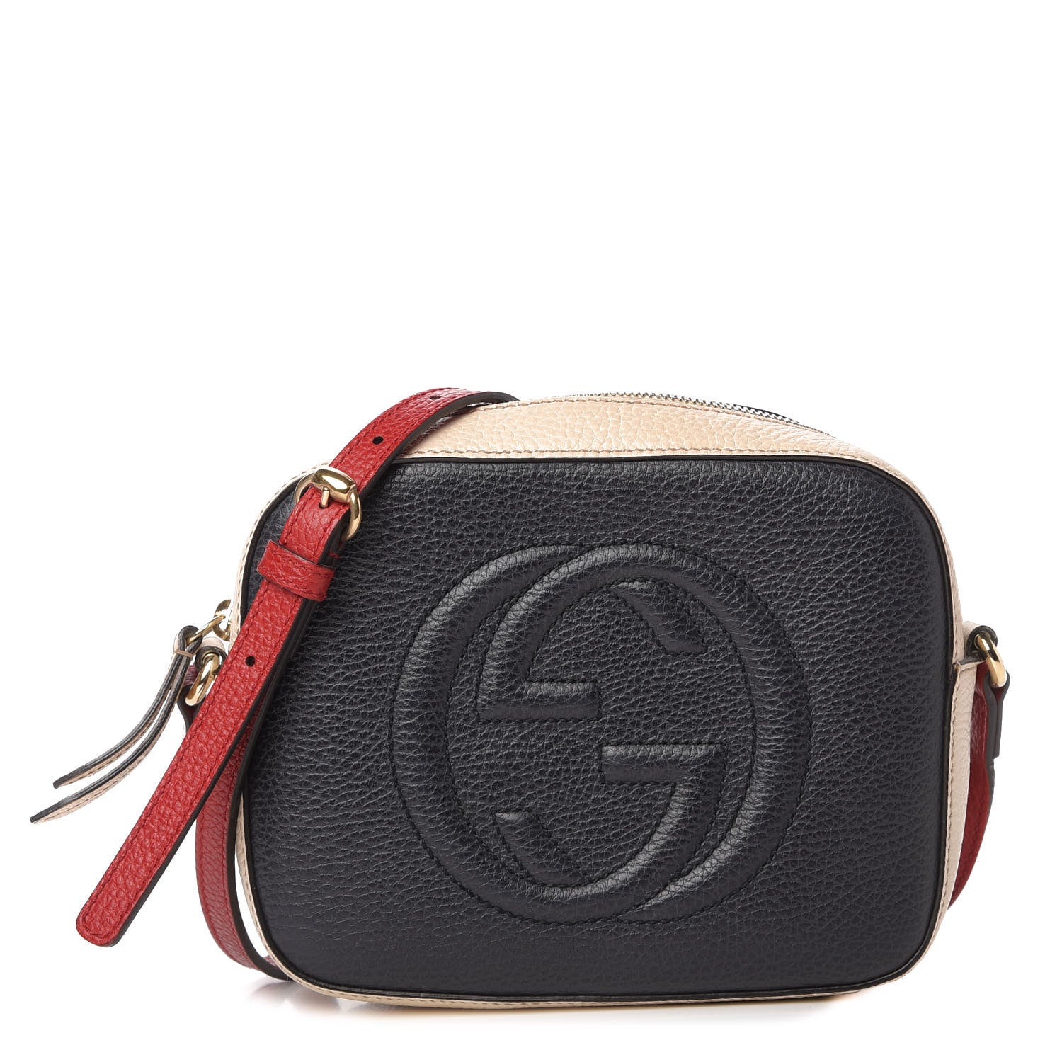 Gucci Dollar Calfskin Small Soho Disco Bag Blue Hibiscus Red Mystic White 1 of 10