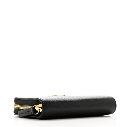 Chanel Grained Goatskin CC Apple Zip Coin Purse Black 4 of 7