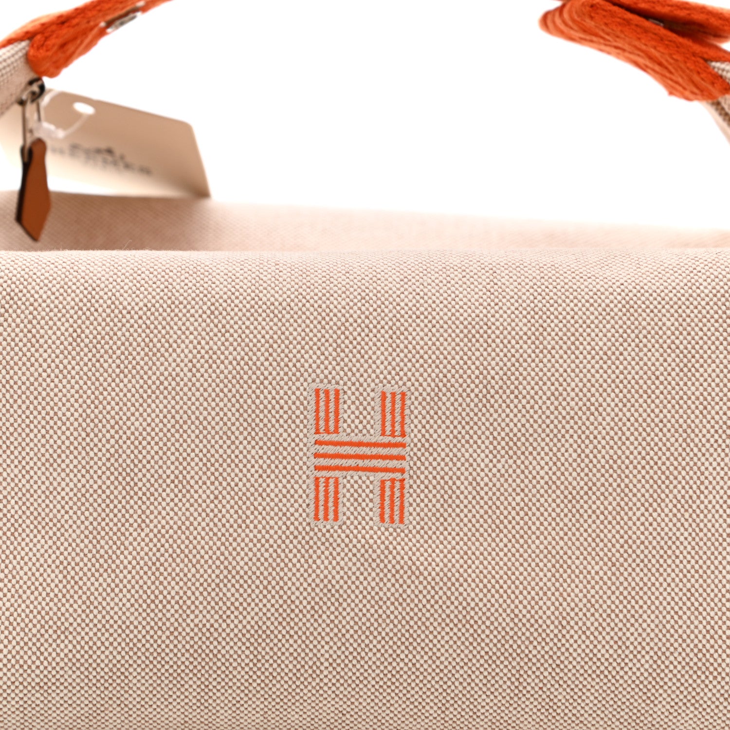 Hermes Canvas Large Bride-A-Brac Pouch Natural Orange 8 of 8