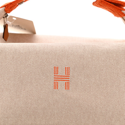 Hermes Canvas Large Bride-A-Brac Pouch Natural Orange 8 of 8