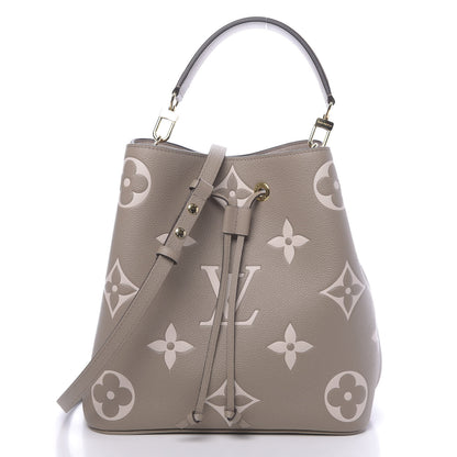 Louis Vuitton Empreinte Monogram Giant Neonoe MM Tourterelle Creme 3 of 11
