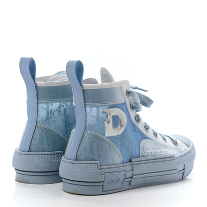 Christian Dior X DANIEL ARSHAM Technical Canvas Oblique Mens B23 High Top Sneakers 36 Blue Beige 4 of 10