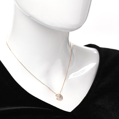 Cartier 18K Yellow Gold Diamond Mother of Pearl XS Amulette de Cartier Pendant Necklace 2 of 5