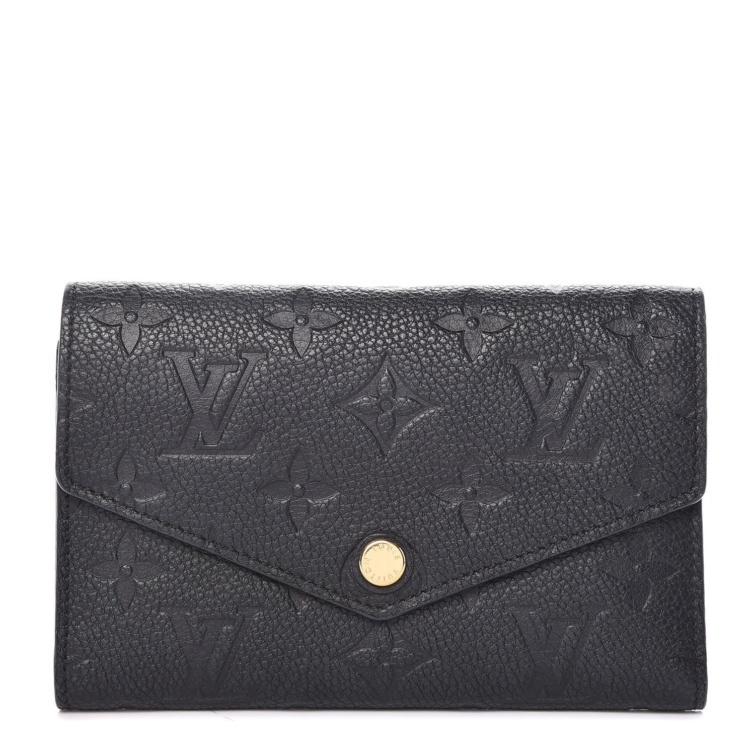 Louis Vuitton Empreinte Compact Curieuse Wallet Black 1 of 8
