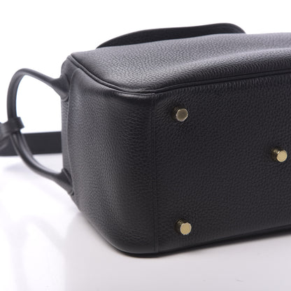 Hermes Taurillon Clemence Lindy 26 Black 9 of 11