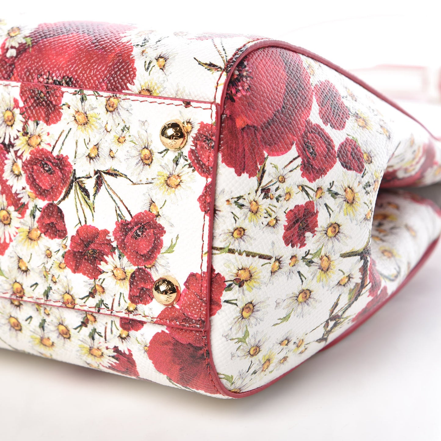 Dauphine Floral Print Medium Miss Sicily Satchel White