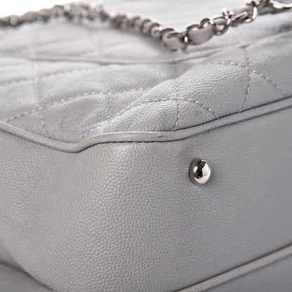 Chanel Caviar Quilted Large Urban Companion Top Handle Shopping Tote Grey 10 of 11