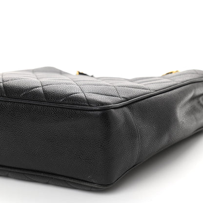 Chanel Caviar Quilted CC Shoulder Bag Black 11 of 11