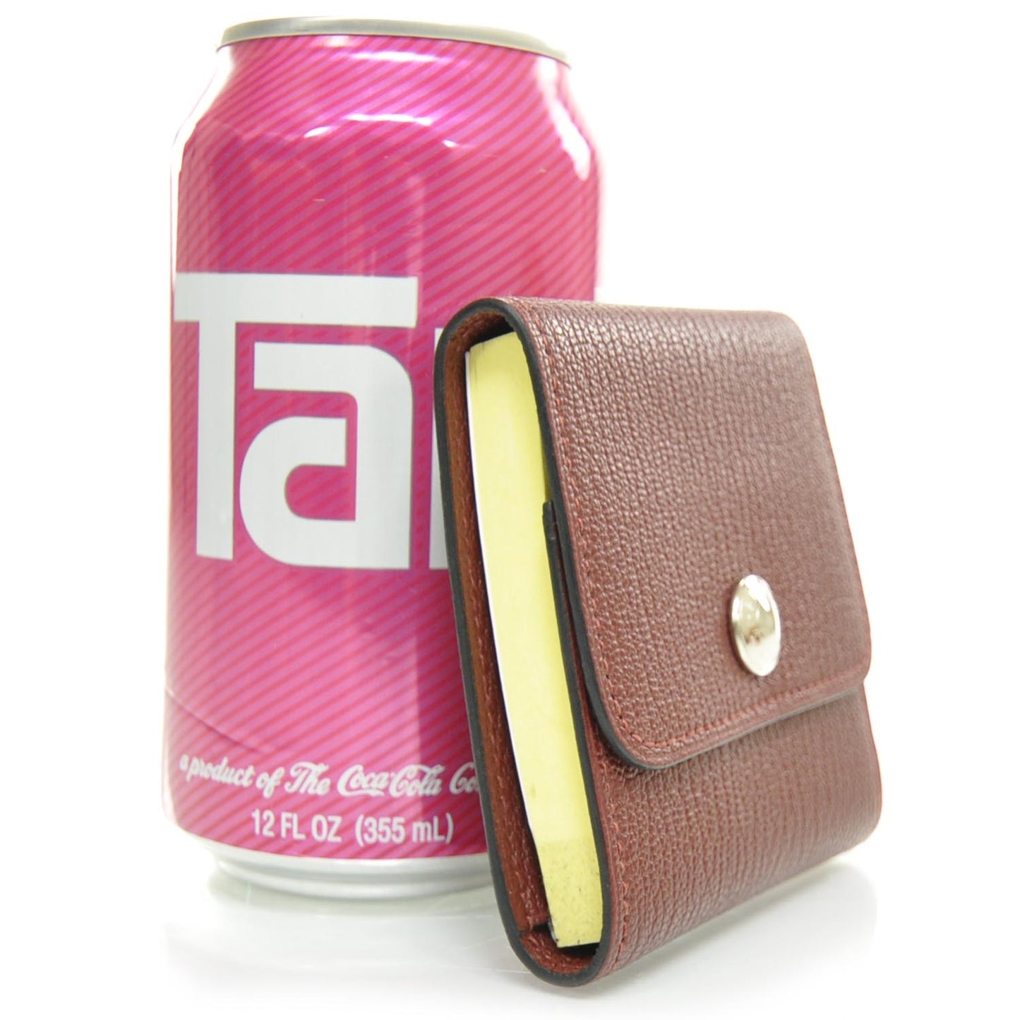 Leather Post It Notepad Holder GM w Refill