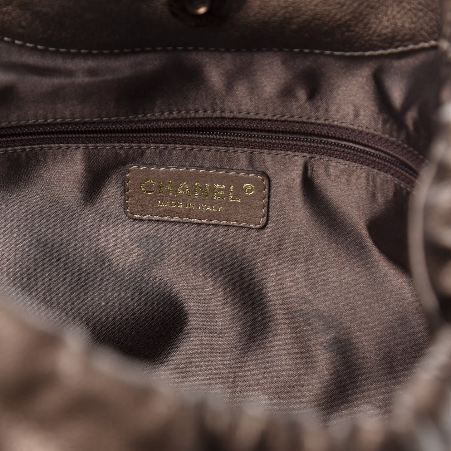 Metallic Calfskin Baby Coco Cabas Bronze