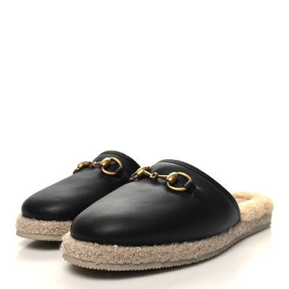 Gucci Nappa Wool Womens Fria Slippers 38 Black Butterscotch 3 of 9