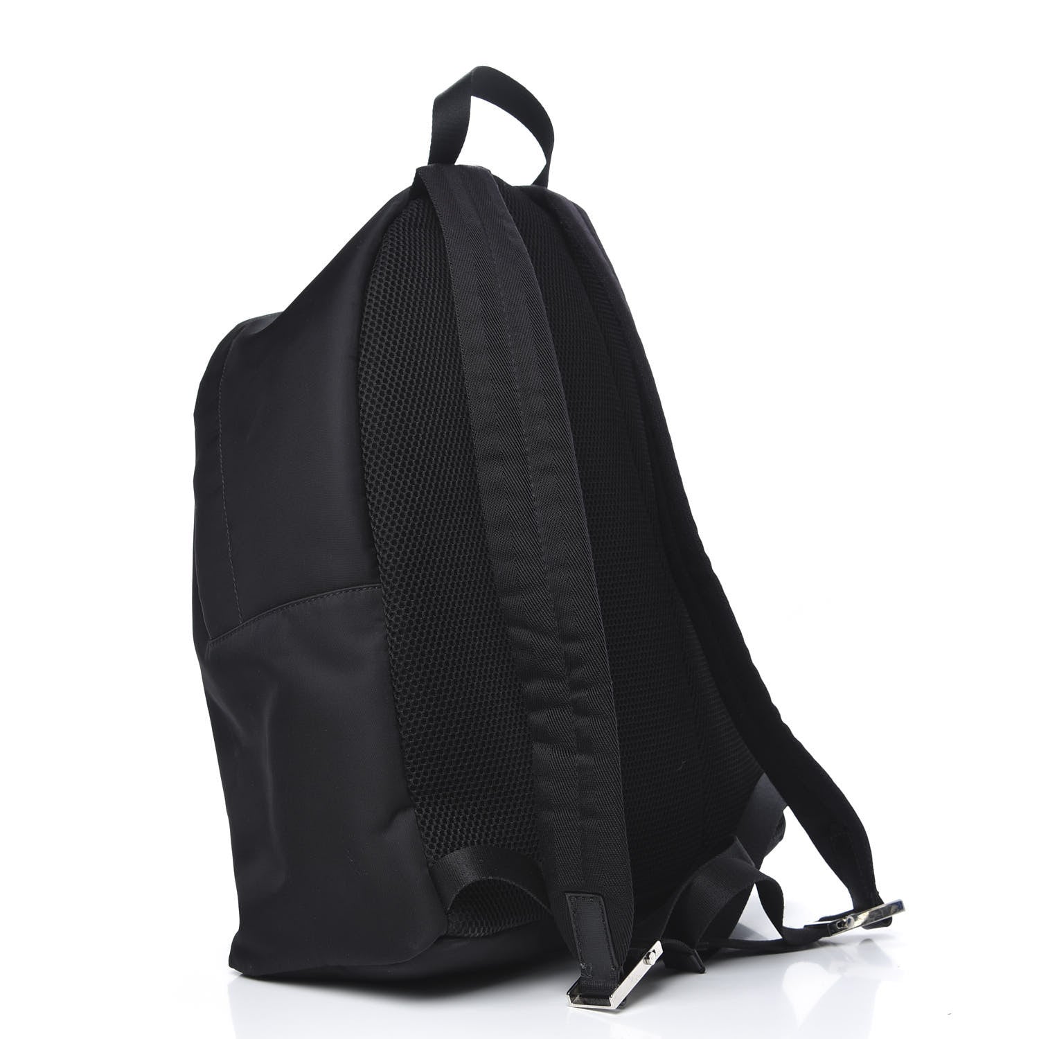 Fendi Nylon Shearling Vitello Elite Lightbulb Backpack Black Narciso 2 of 11