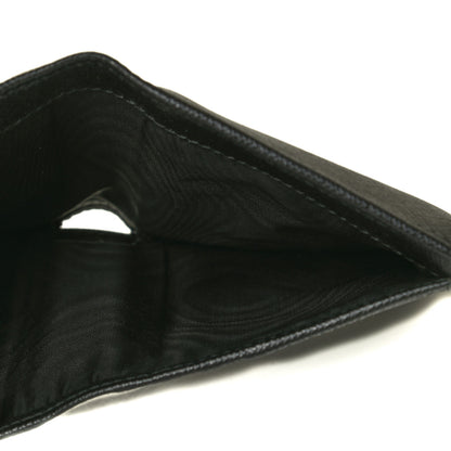 Prada Saffiano Zip Top Compact Wallet Black 6 of 12