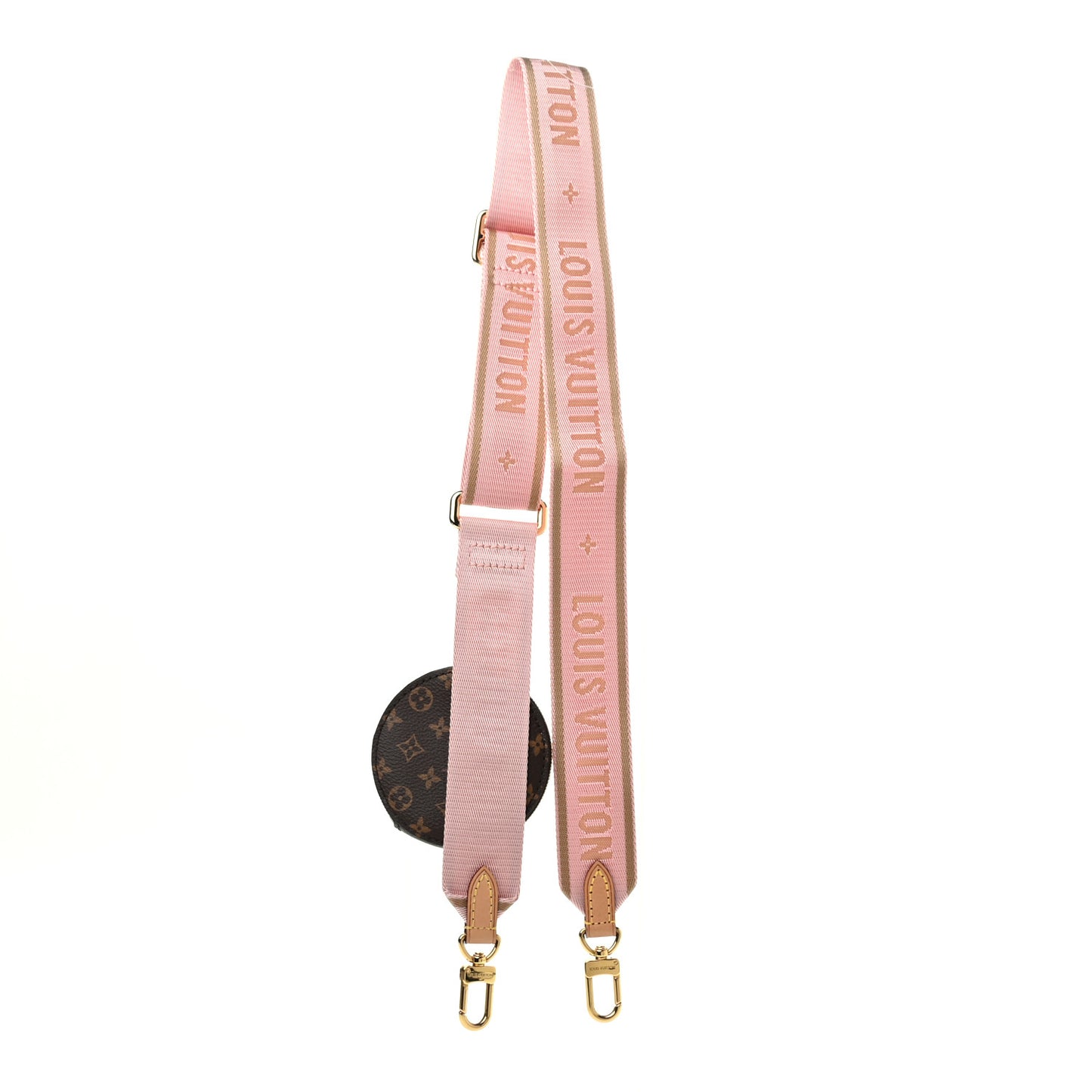 Monogram Multi Pochette Accessories Bandouliere Shoulder Strap Rose Clair