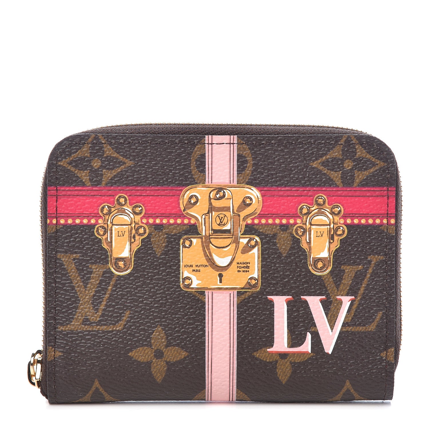 Louis Vuitton Monogram Summer Trunks Zippy Coin Purse 1 of 7