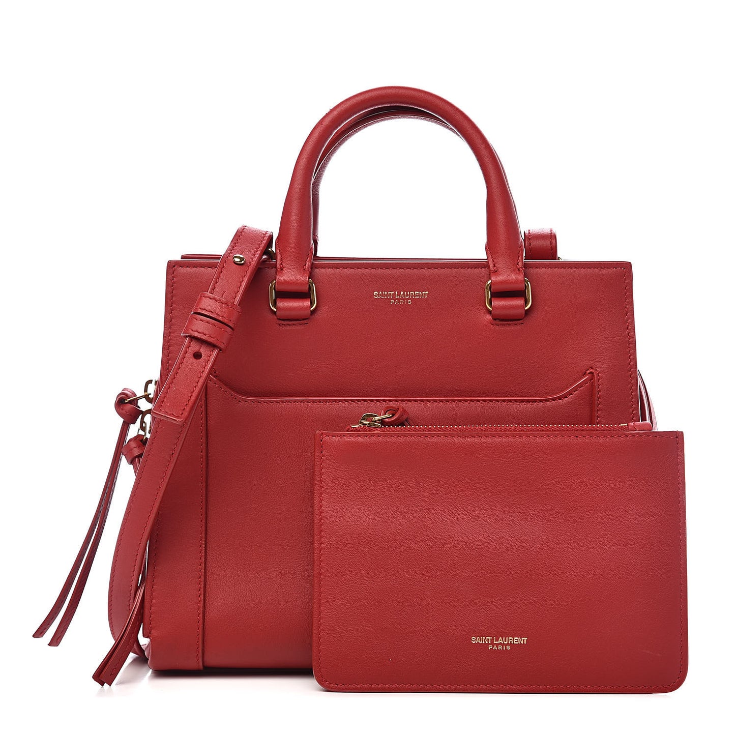Smooth Calfskin Small East Side Tote Rouge Eros