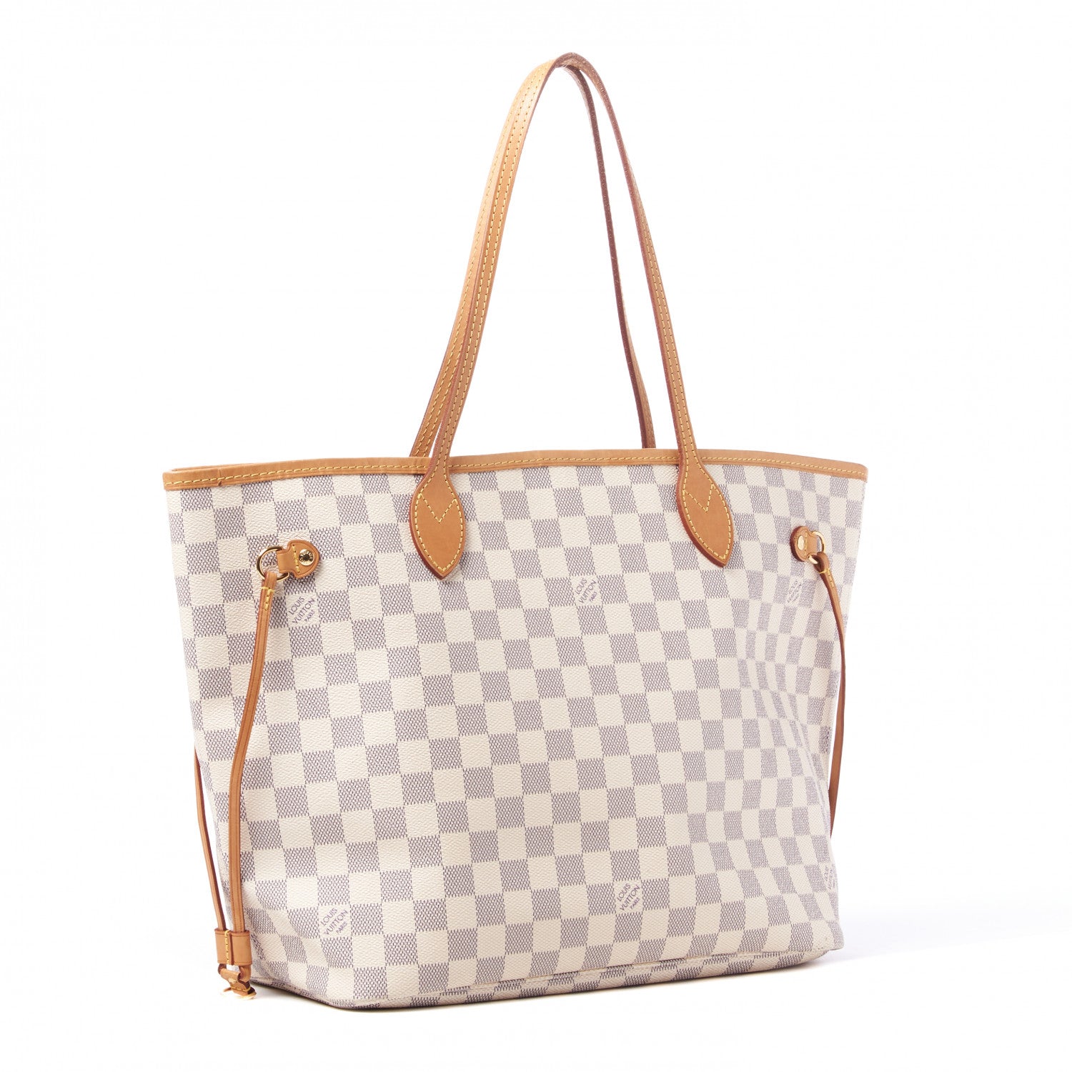 Louis Vuitton Damier Azur Neo Neverfull MM Rose Ballerine 2 of 9