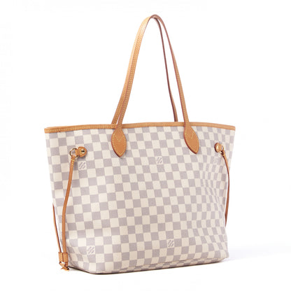 Louis Vuitton Damier Azur Neo Neverfull MM Rose Ballerine 2 of 9