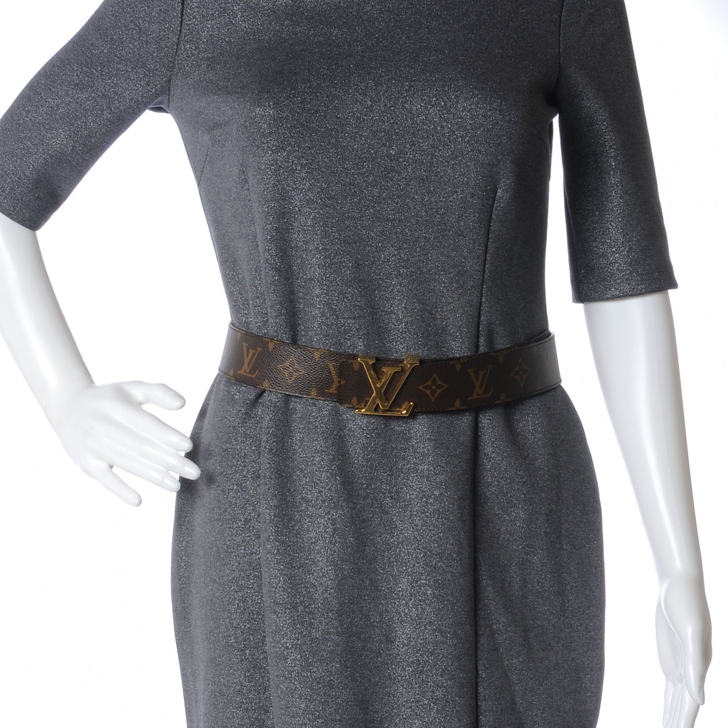 Louis Vuitton Monogram LV Initiales Belt 80 32 2 of 7