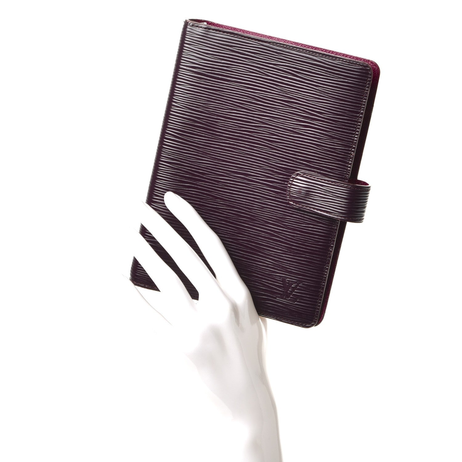 Louis Vuitton Epi Medium Ring Agenda Cover Cassis 2 of 10