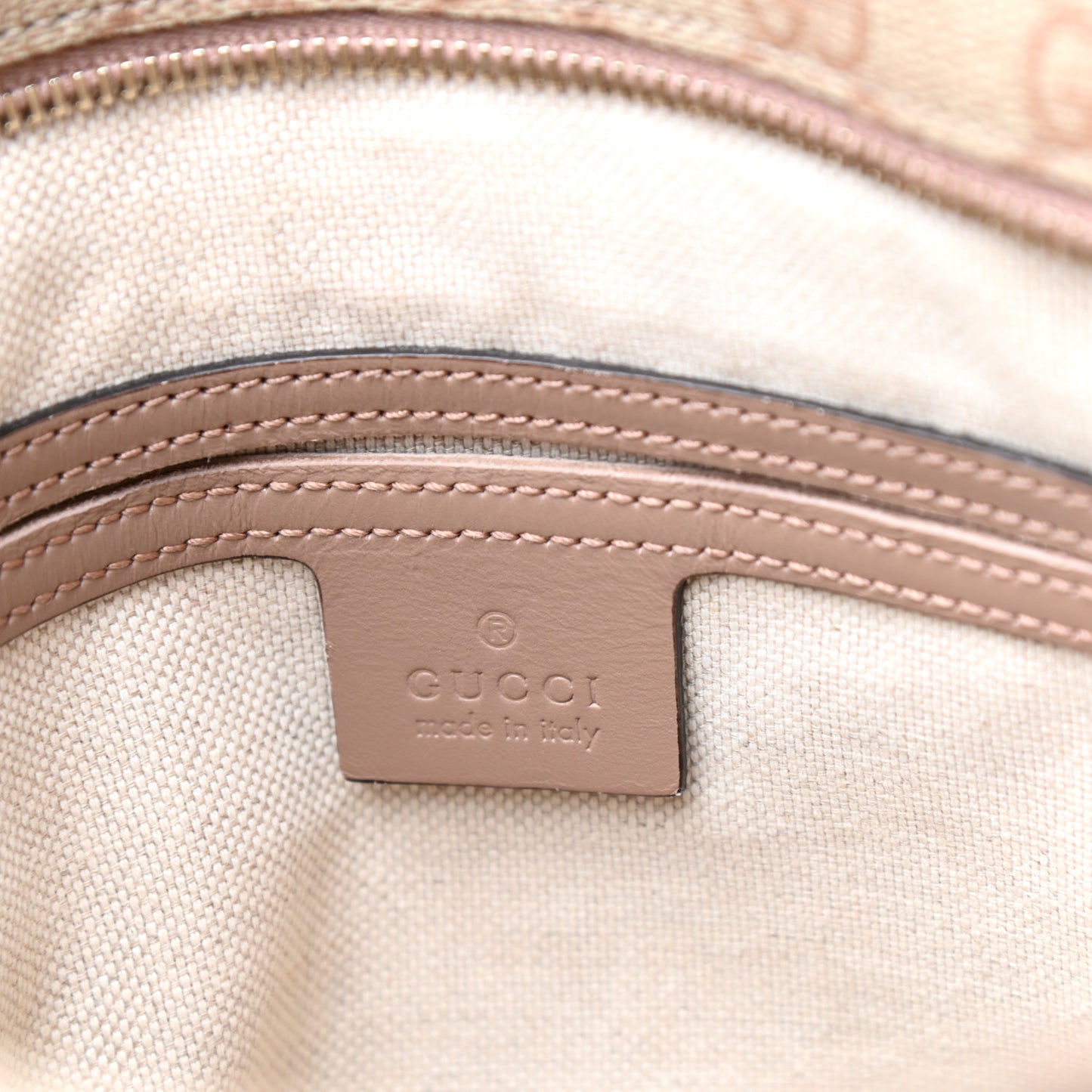 GG Supreme Monogram Selleria Calfskin Small Flat Messenger Bag Pink