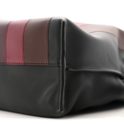 Loewe X ALBERS Nappa Calfskin Medium Flamenco Knot Clutch Black Burgundy 9 of 10