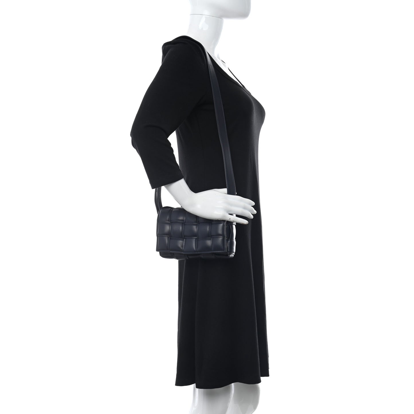 Nappa Maxi Intrecciato Small Padded Cassette Crossbody Bag Space