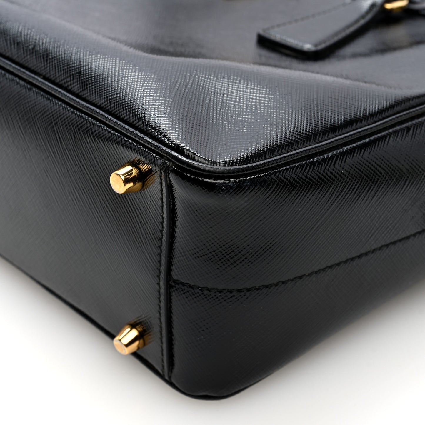 Saffiano Lux Bowler Black