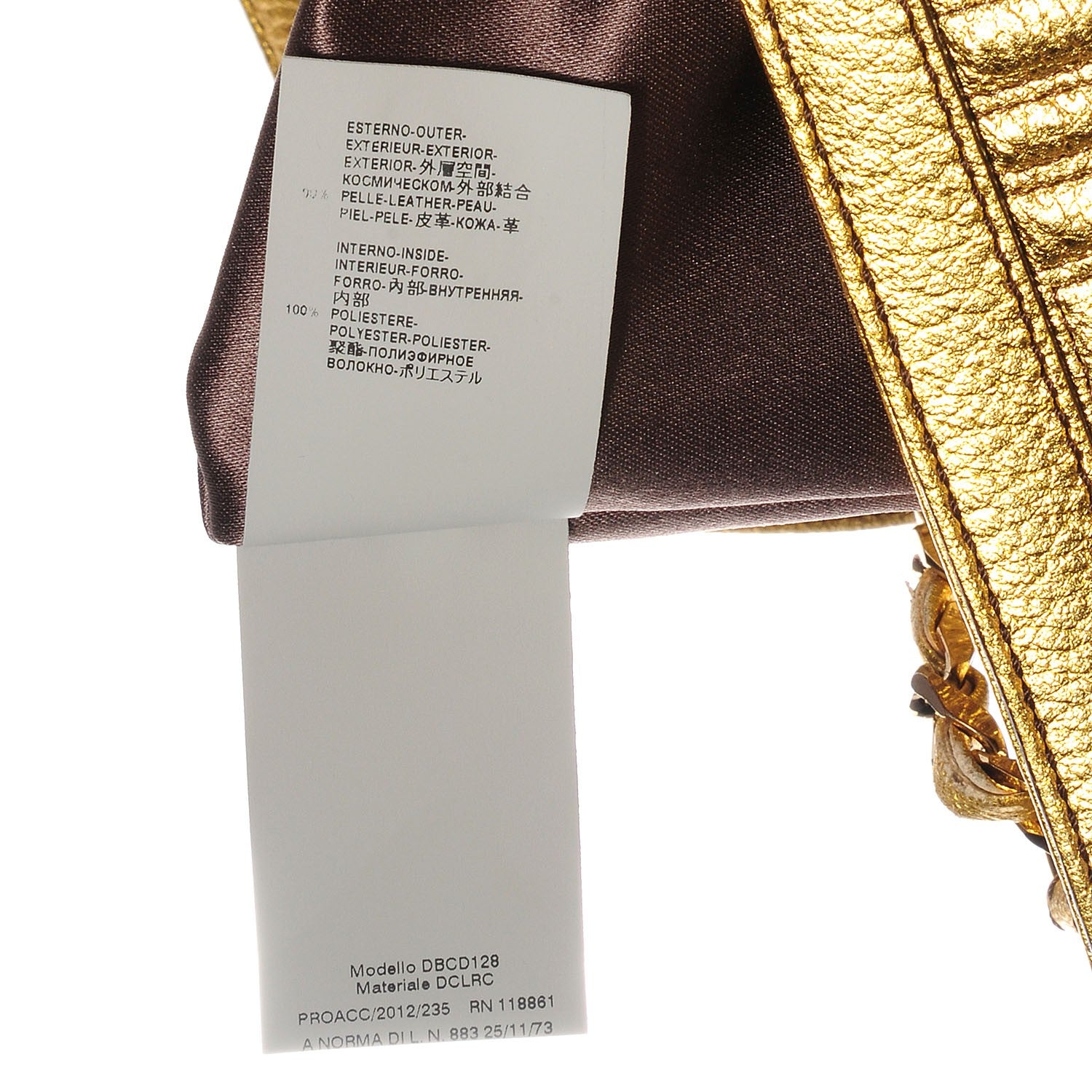 Versace Leather Couture Shoulder Bag Gold 9 of 9