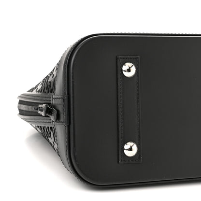 Louis Vuitton Patent Calfskin Laced Monogram Alma PM Black 10 of 11