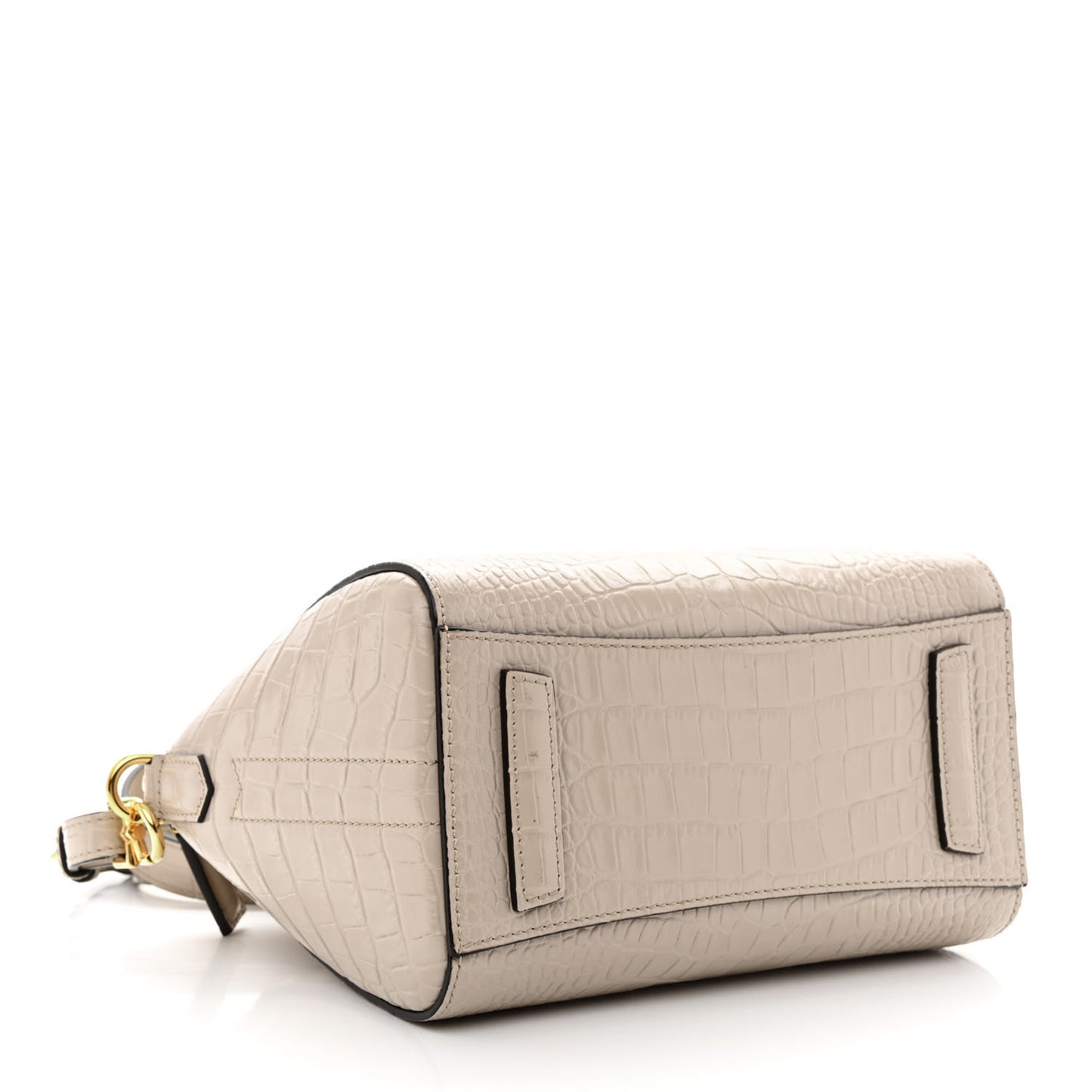 Calfskin Crocodile Embossed Mini Antigona Dune