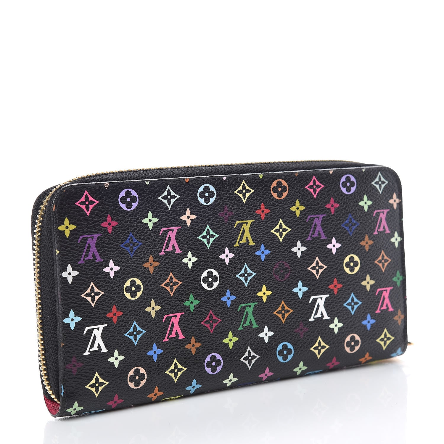 Louis Vuitton Monogram Multicolor Zippy Wallet Black Grenade 3 of 11