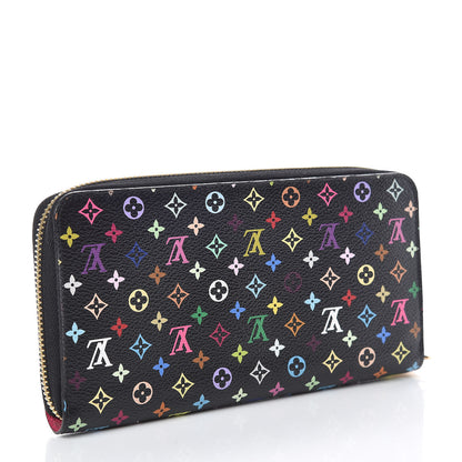 Louis Vuitton Monogram Multicolor Zippy Wallet Black Grenade 3 of 11
