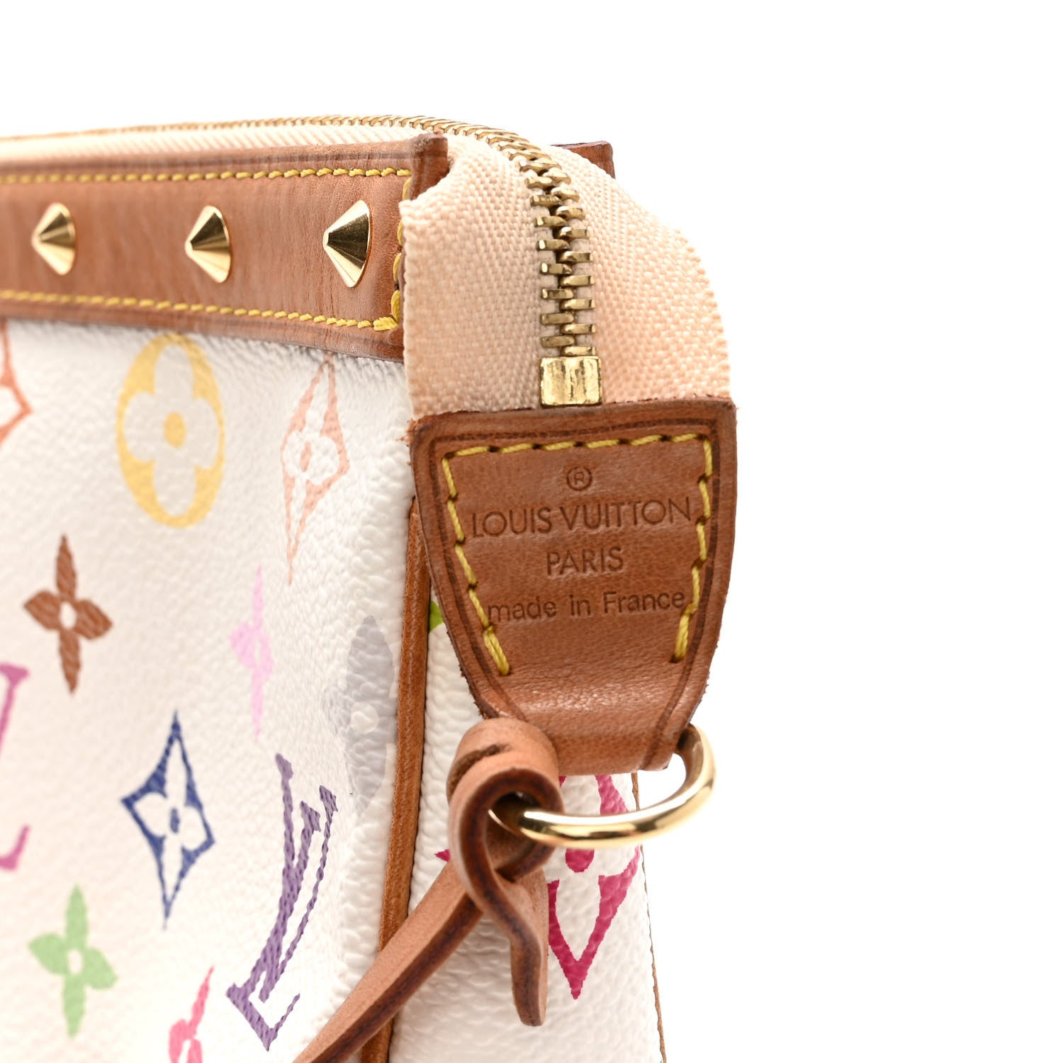 Louis Vuitton Monogram Multicolor Pochette Accessories White 7 of 10