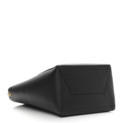 Celine Soft Grained Calfskin Sangle Bucket Bag Black 3 of 9