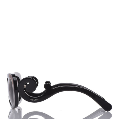 Prada Acetate Baroque Sunglasses SPR 27O Black 3 of 6