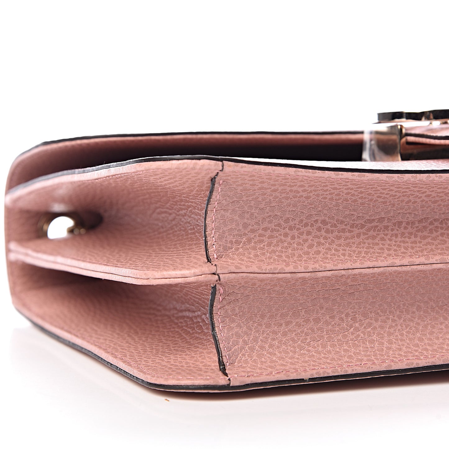 Dollar Calfskin Interlocking G Shoulder Bag Soft Pink
