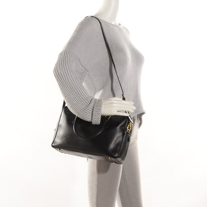Prada Saffiano Lux Bowler Black 3 of 10