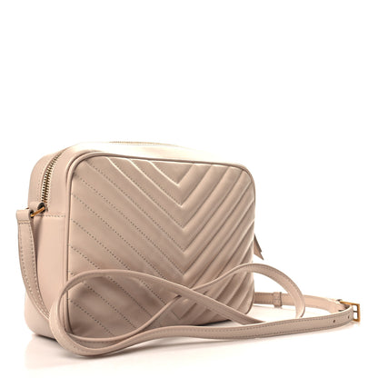 Saint Laurent Calfskin Matelasse Monogram Lou Camera Bag Washed Light Pink 3 of 11