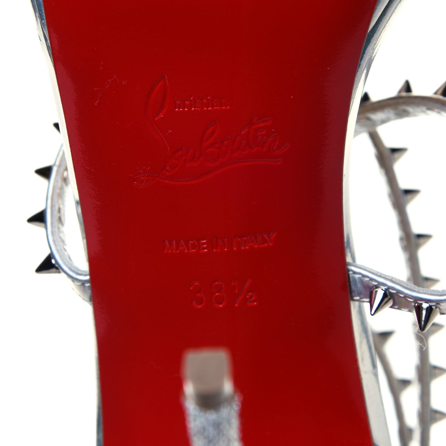 Lurex Specchio Choca Lux Sandals 38.5 Silver