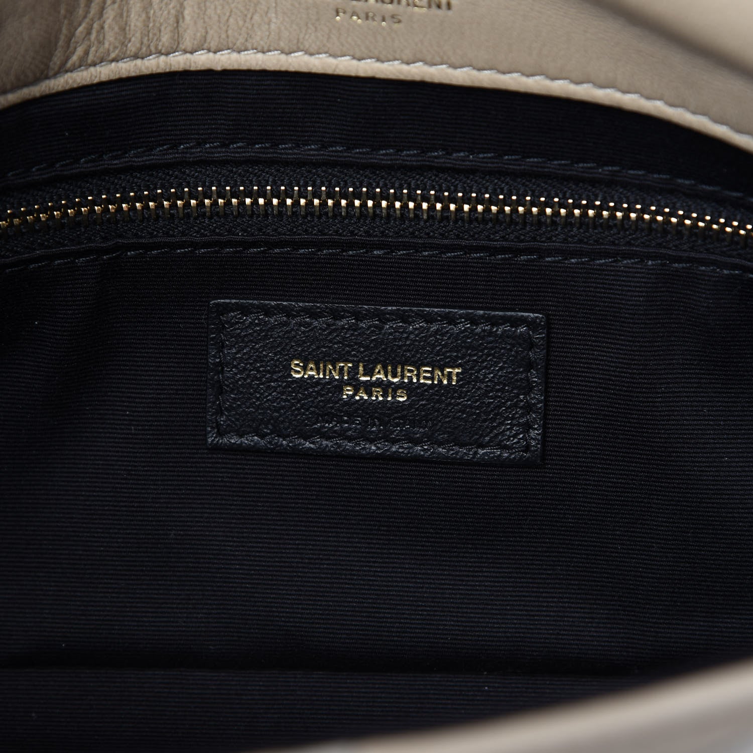 Saint Laurent Lambskin Suede Patchwork Monogram Medium Jamie Baguette Sea Salt 8 of 11