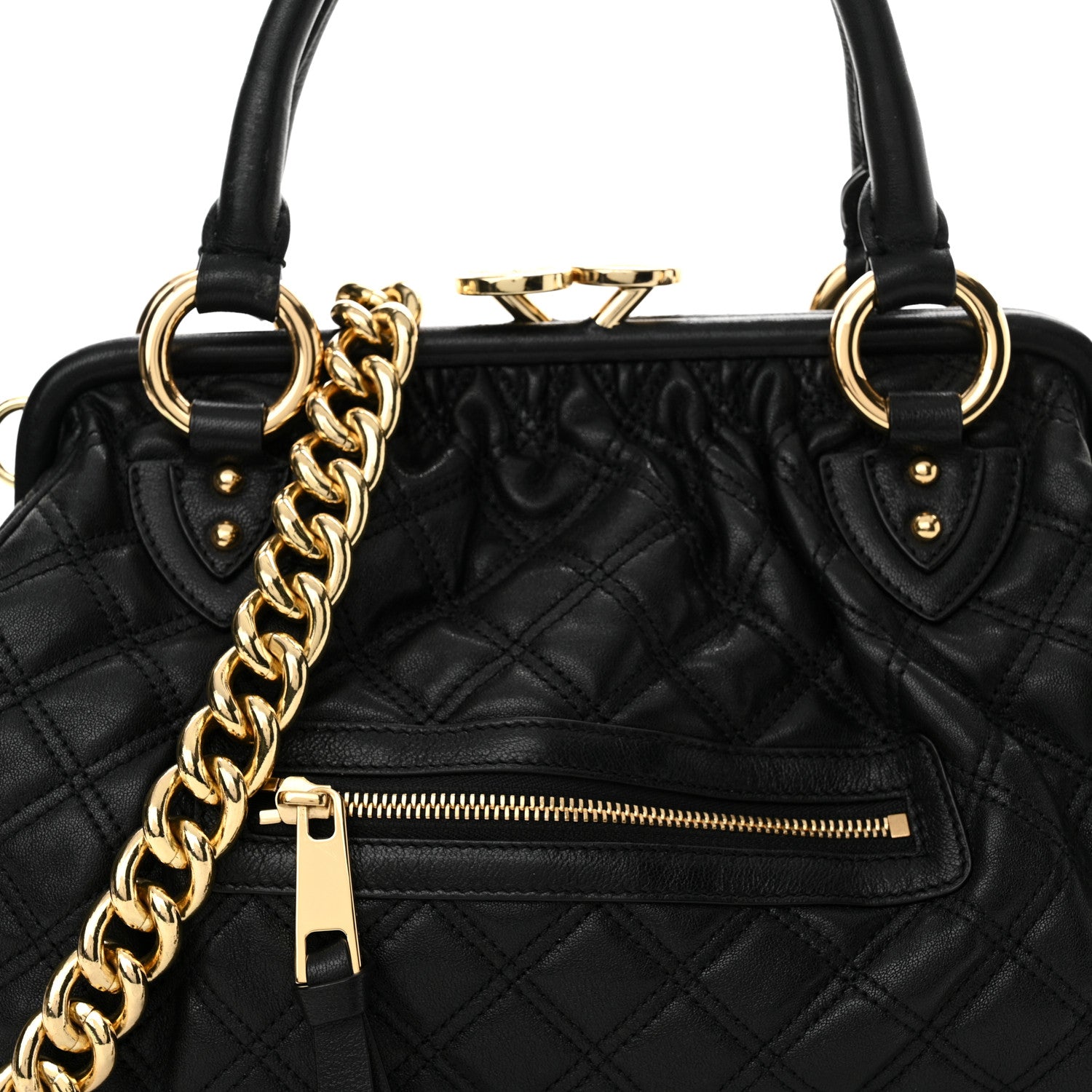 Marc Jacobs Calfskin Quilted Stam Black 7 of 11