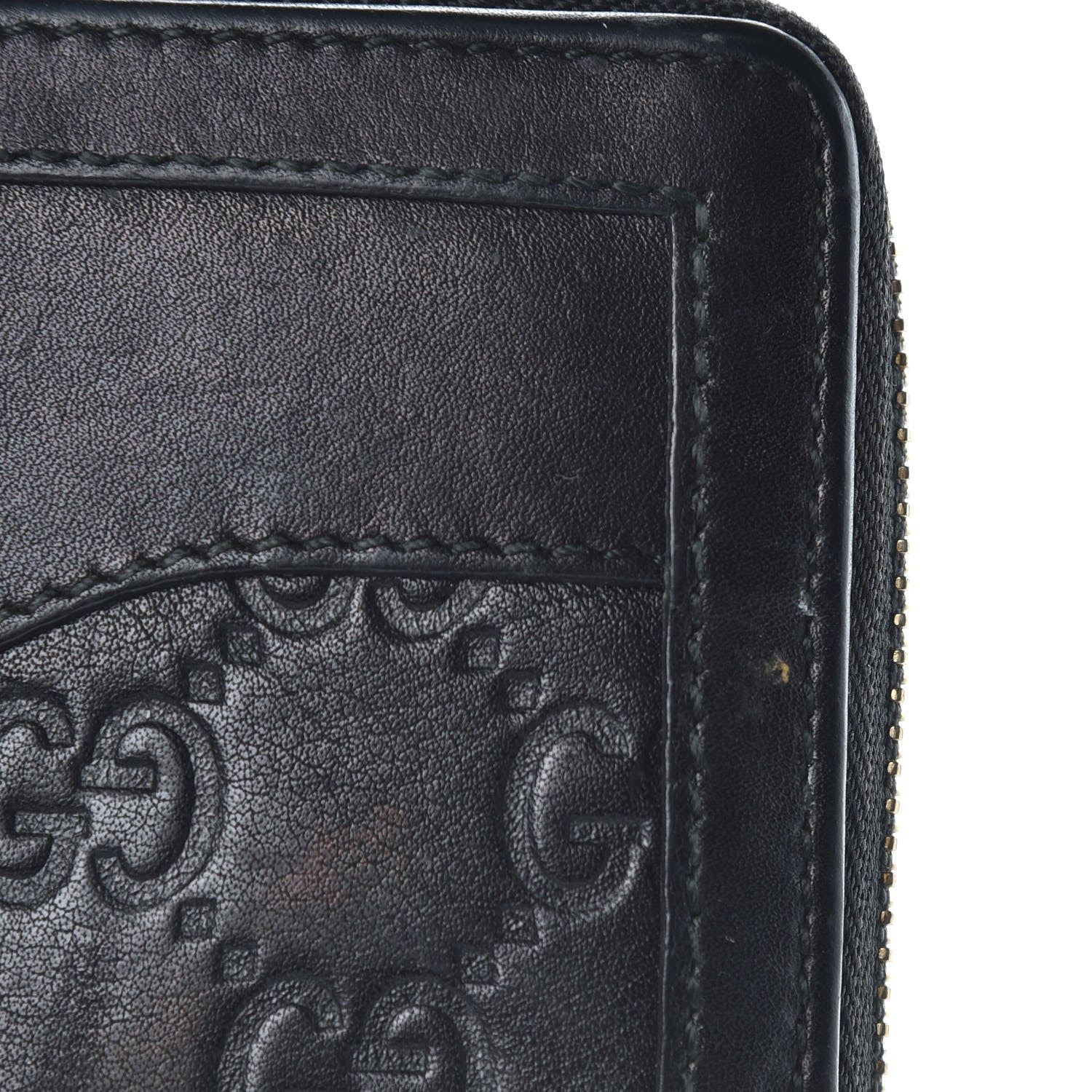 Gucci Guccissima Sukey Zip Around Wallet Black 11 of 13