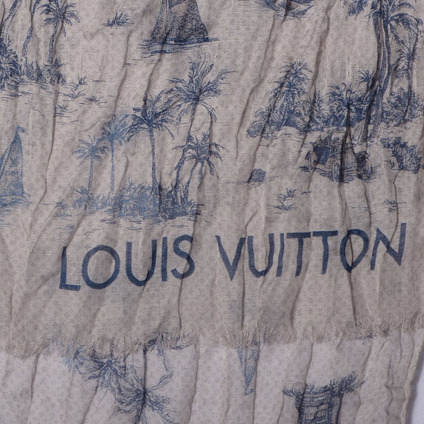 Cotton Linen Toile Etole De Louis Pareo Blue