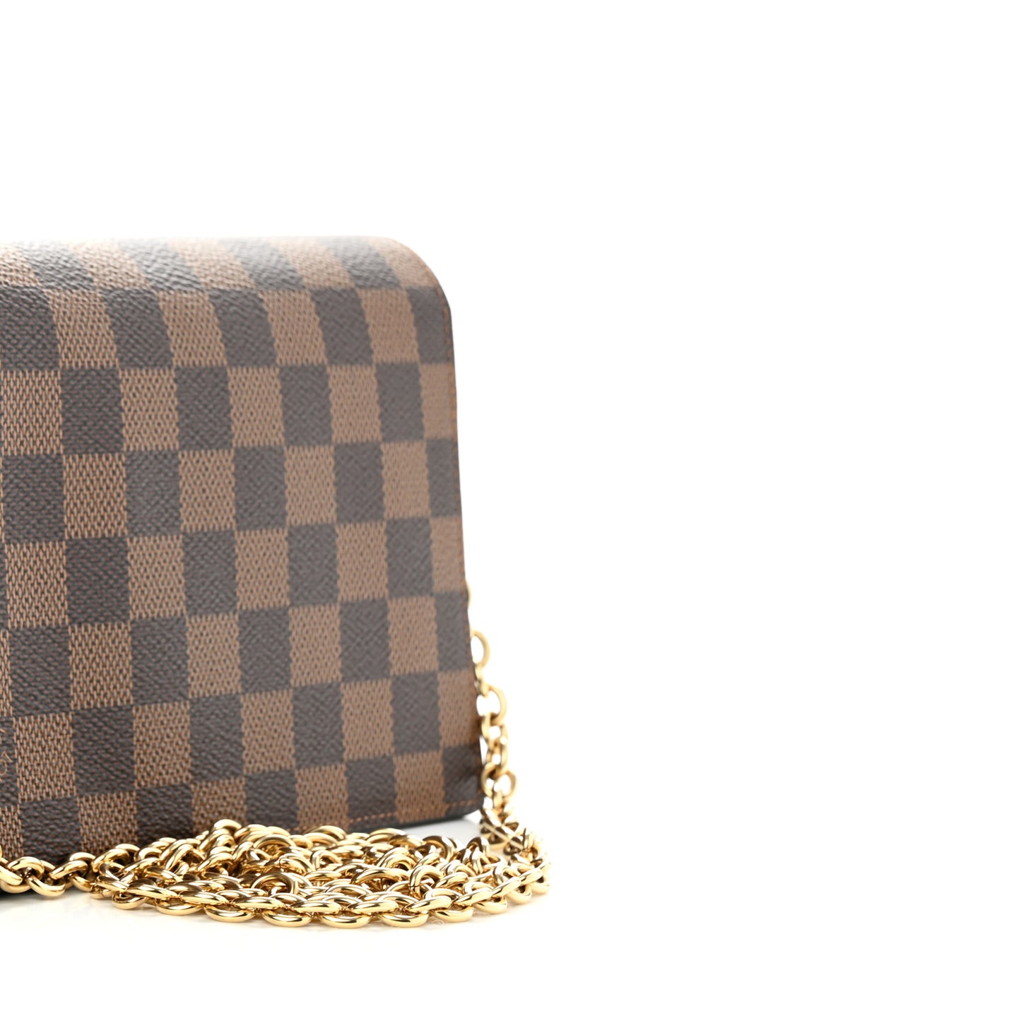 Damier Ebene Vavin Chain Wallet Black