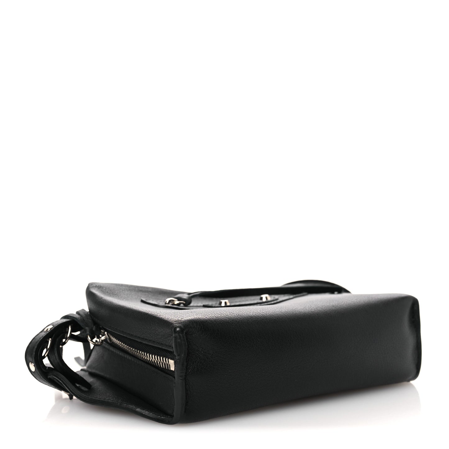 Calfskin Papier Belt Bag Black