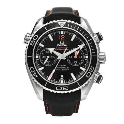 Omega Stainless Steel Calfskin 45mm Seamaster Planet Ocean Chronograph Automatic Watch Black 232.32.46.51.01.005 1 of 5