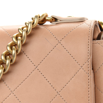 Chanel Calfskin Stitched Small Paris in Rome Messenger Beige 12 of 14