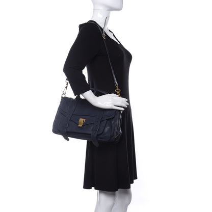 Proenza Schouler Lambskin Medium PS1 Satchel Midnight 2 of 10